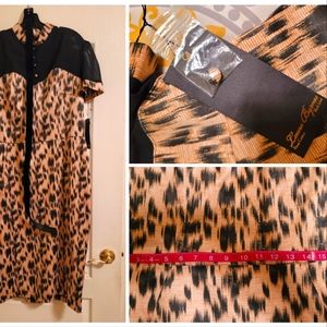 New with tags Laura Byrnes high-collared dress.